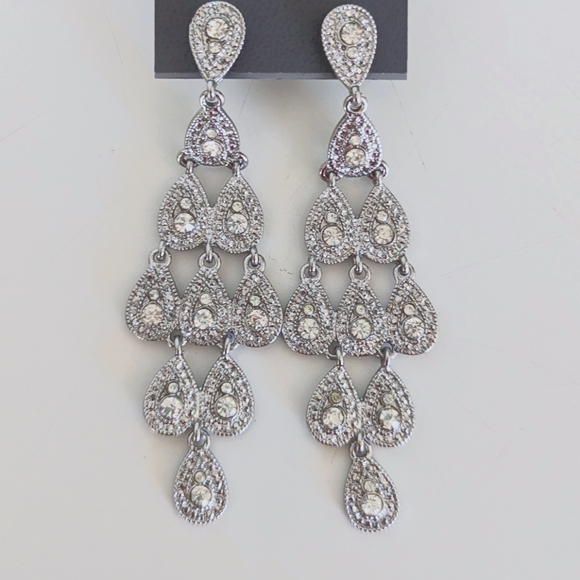 EXPRESS Silver Earrings - Picture 2 of 2